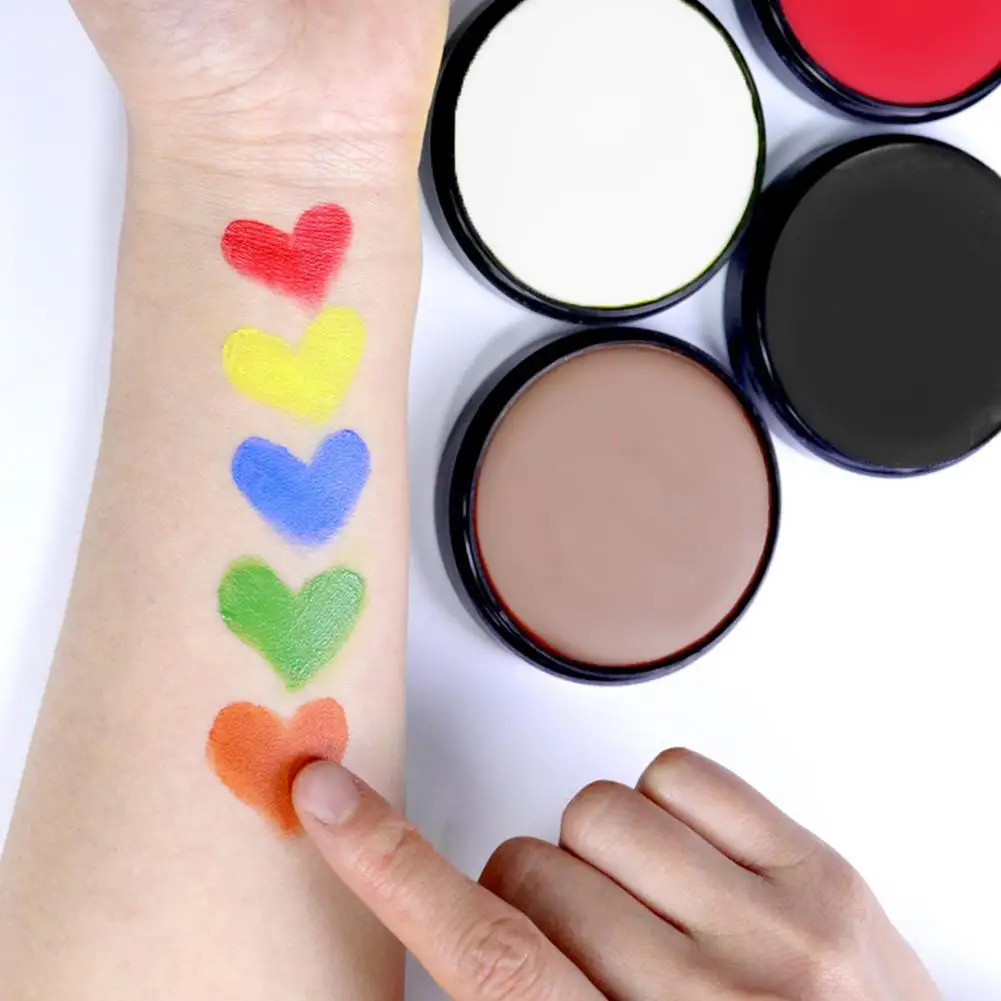 

Палетка для макияжа, краска для лица и лица, водостойкая, для вечевечерние НКИ на Хэллоуин, боди-арт, масло, косметический пигмент Beauty, Палетк...