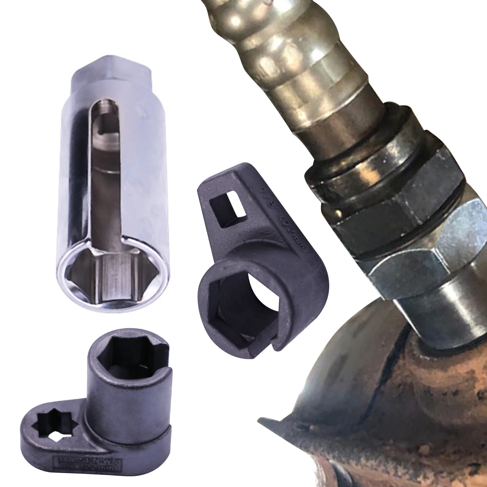 

Oxygen Sensor Socket 3PCS Oxygen Sensor Socket 22mm 3 Pcs Wire Gate Accesses Sensor From Side Preventing Damage To Wires Drive