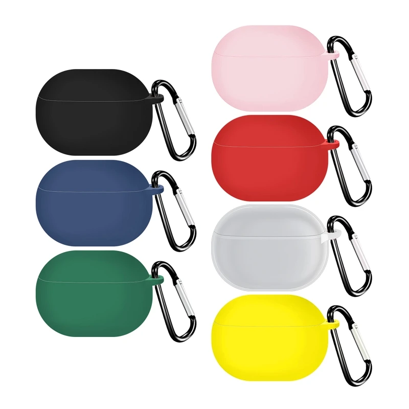 

Silicone Protective Case with Keychain Compatible with SoundPEAT Truebuds mini Wireless Earphone Shockproof Cases Carrying Pouch
