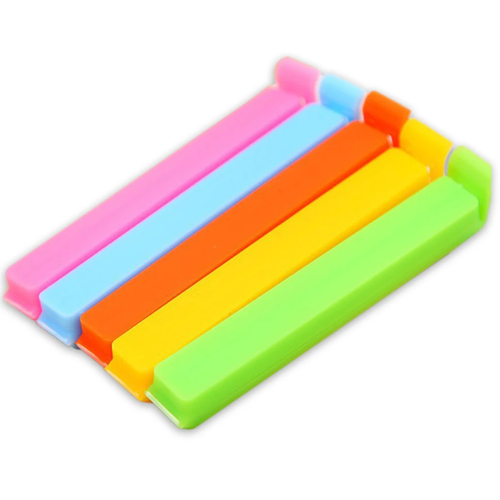

5 Pack Food Sealed Clips Strong Multi-Purpose Snack Bag Clip Gadget Convenient Bread Bags Clamps Using Accessories