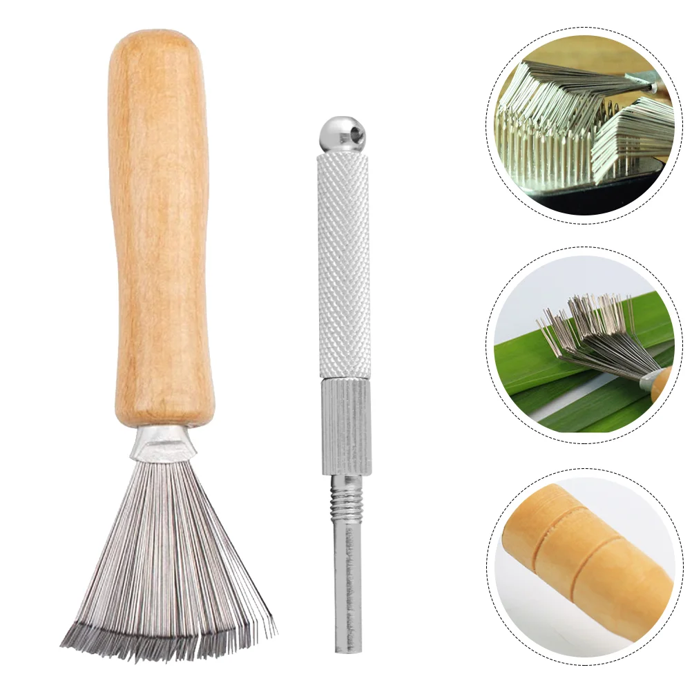 

Metal Cleaner Flower Arrangement Tool Rake Wire 2*11.5cm Stainless Steel Corrector Arranging Plants Rectifier Cleaning