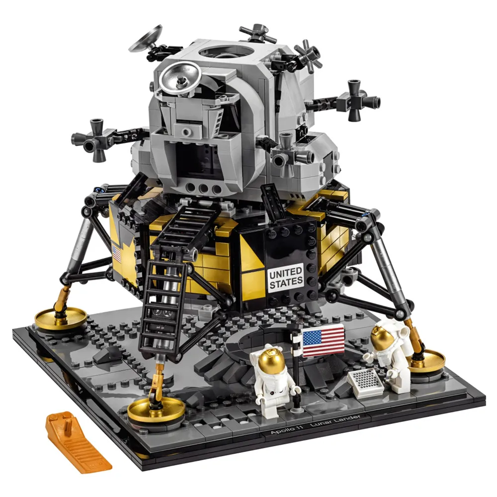 Подходит для 10266 1112 шт. США Apollo International Space Station 11 лунный ковш Lander технический