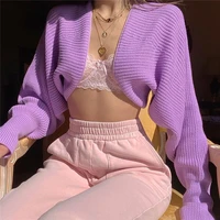 y2k sweater womens pullovers harajuku streetwear casual fashion 2021 coat drawstring halter short sweater knit jacket sweaters