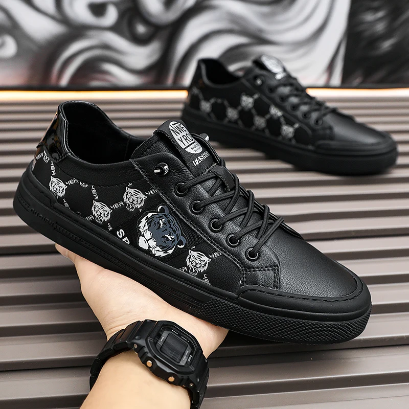 Men's Running Shoes Sport Sneakers skate Shoes comfortable Tennies shoes zapatillas printing tiger shoes masculino tênis