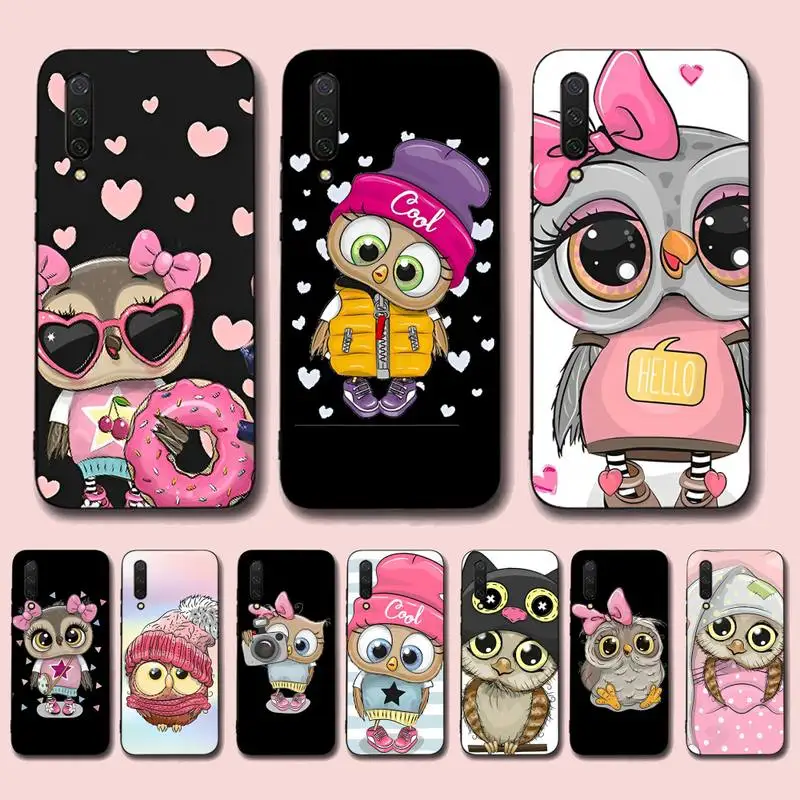 

Cartoon Owl Phone Case for Xiaomi mi 5 6 8 9 10 lite pro SE Mix 2s 3 F1 Max2 3