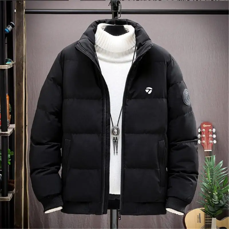 Men Golf Jackets Korea Fashion Casual Windbreaker Autumn Winter Man Golf Clothing Cotton-padded Jacket Down Thicken Warm Jacket
