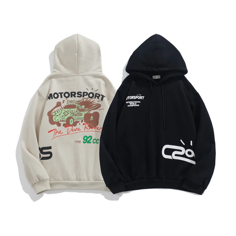 

Hip Hop Printing Plus Velvet Man Hooded Couple Sweatshirt Women Streetwear Men and Women Harajuku Stranger Things Mens Hoodies