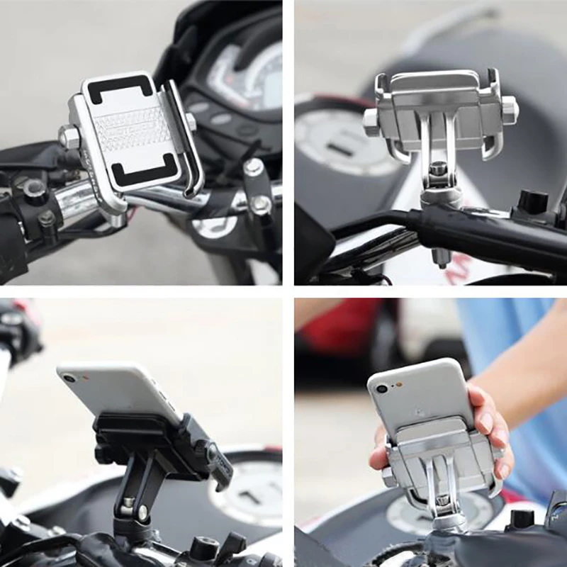 motowolf universal motor bike bicycle motorcycle cell phone holder phone 360 degrees rotation support bracket stand for iphone free global shipping