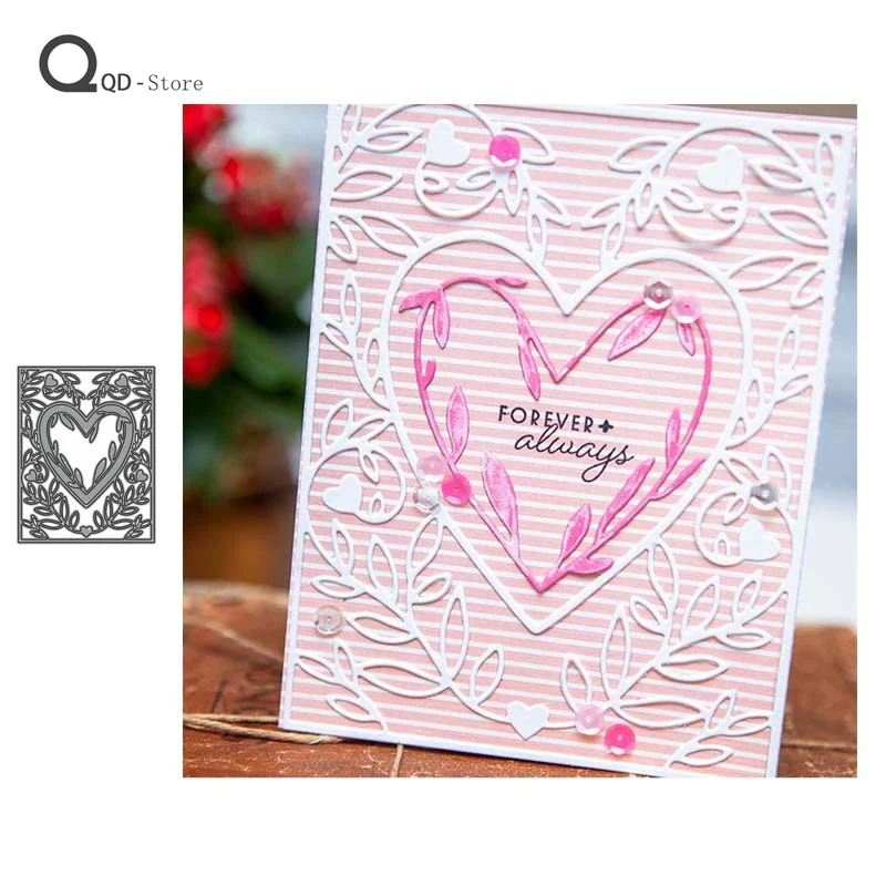 

Heart Vine Cutting Dies Scrapbooking DIY Card Make Mold Model Craft Decoration Metal Dies Handmade Tools Wholesale New Dies 2022