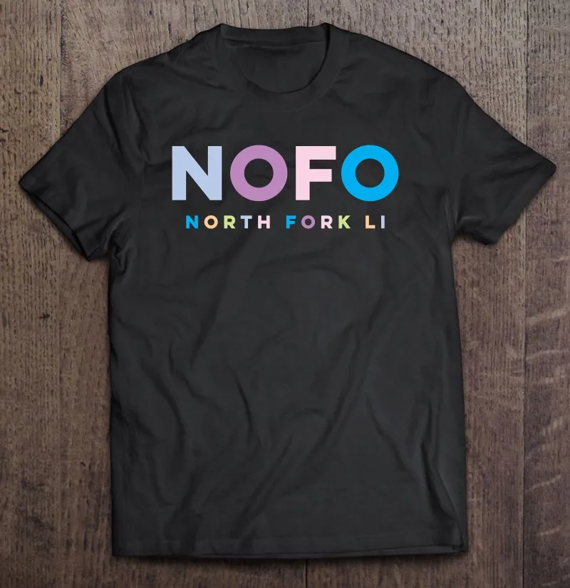 

Красочный пуловер Nofo North Fork Long Island для отдыха, Мужская футболка, одежда, футболка, женская блузка, футболка оверсайз