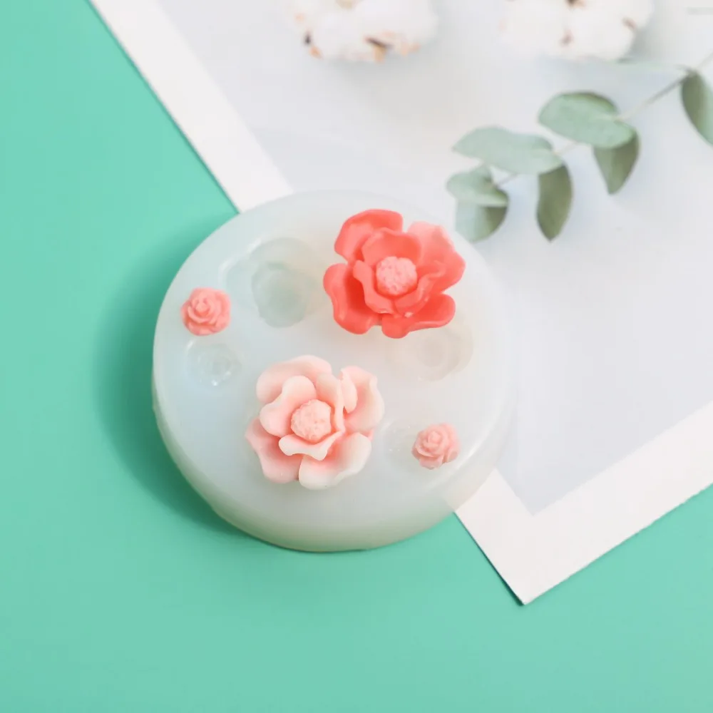 Силиконовая форма для выпечки шоколада пиона вишни