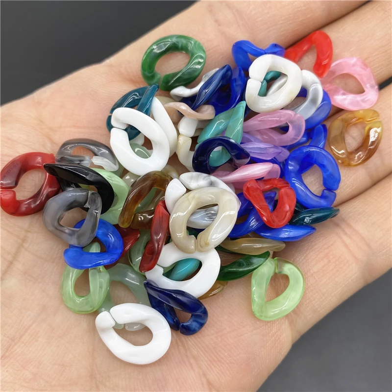 Витая цепь из акрила бусины-цепочки для изготовления ювелирных изделий сделай