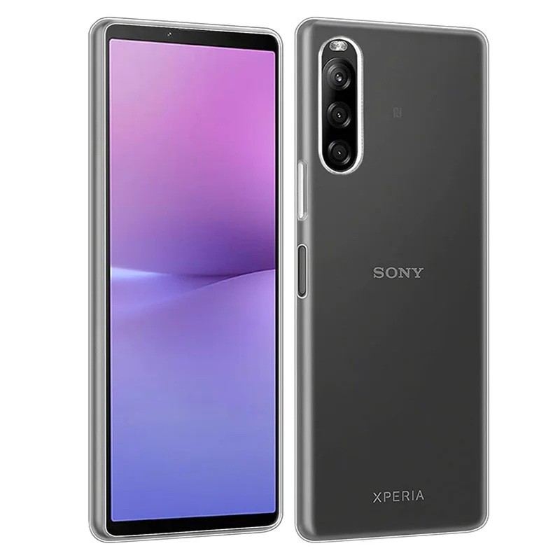Тонкий противоударный Прозрачный чехол для Sony Xperia 5 V 10 1 VI IV силиконовый из ТПУ