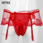 Сексуальные трусики для мужчин, кружевное нижнее белье, эротическое нижнее белье, мужские трусы, трусы для пениса, мужские эротические трусы, стринги, трусы