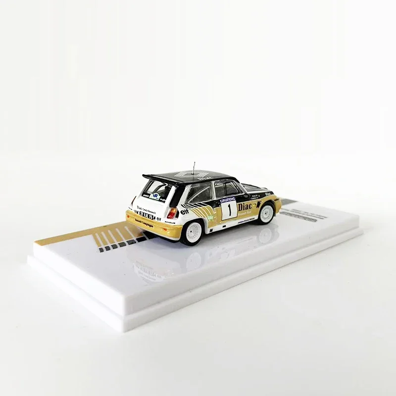 Модель автомобиля Tarmac Works 1:64 Renault 5 MAXI Turbo Rallye du Var 1986 автомобиль из сплава