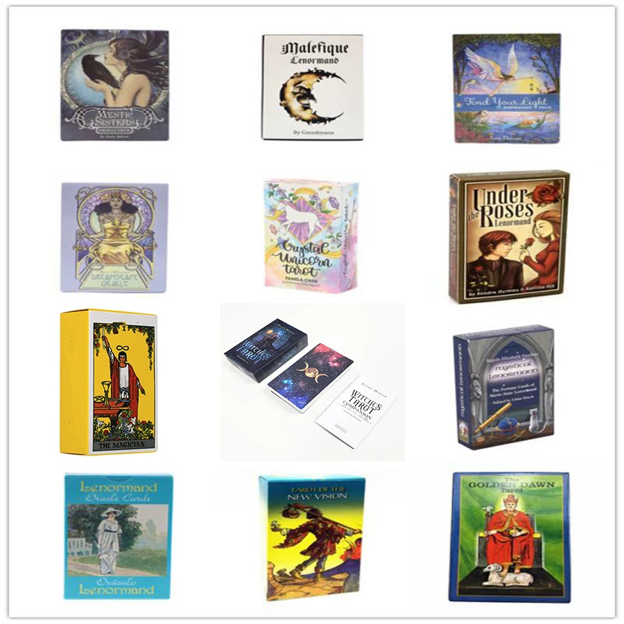 

English Tarot cards The Most popular Tarot Deck With paper manual Fortune Telling Cards Gifts Game For Tarot Cards Lovers