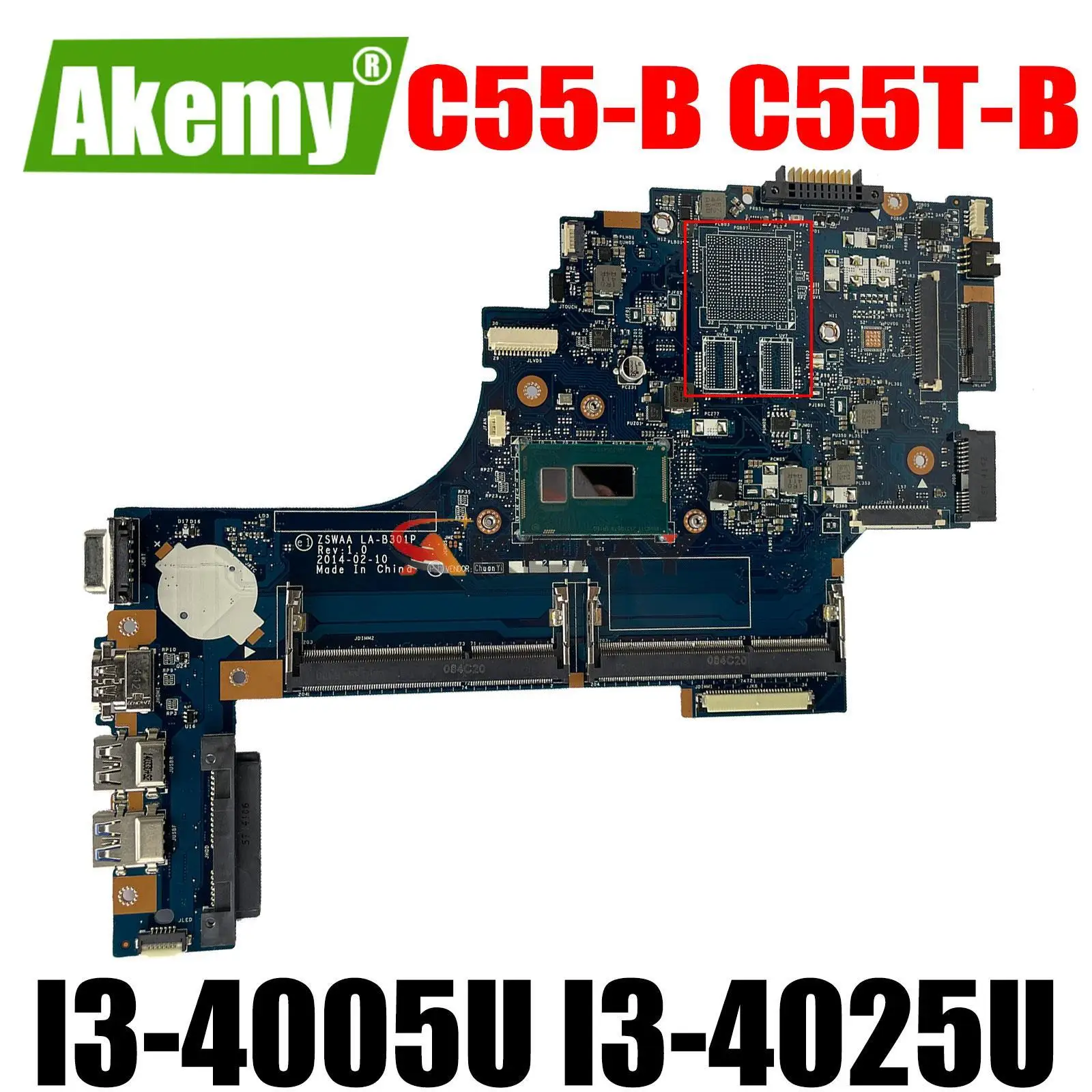 

K000891190 K000889110 ZSWAA LA-B301P для ноутбука TOSHIBA Satellite C50-B C50B C55B