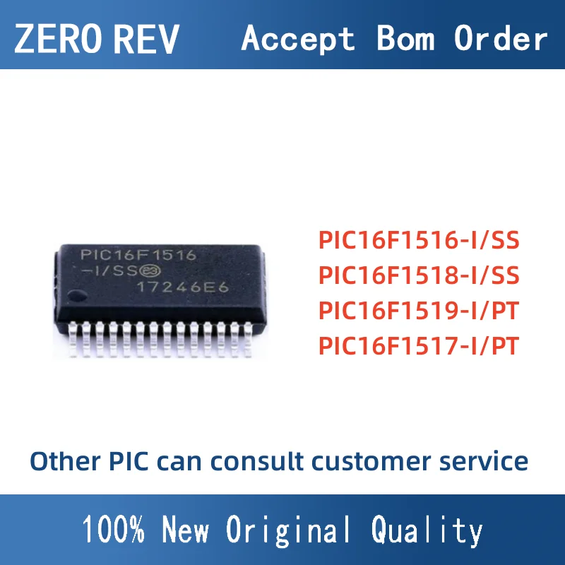 

PIC16F1516-I/SS PIC16F1518-I/SS PIC16F1519-I/PT PIC16F1517-I/PT 14-bit MCU Microcontrollers