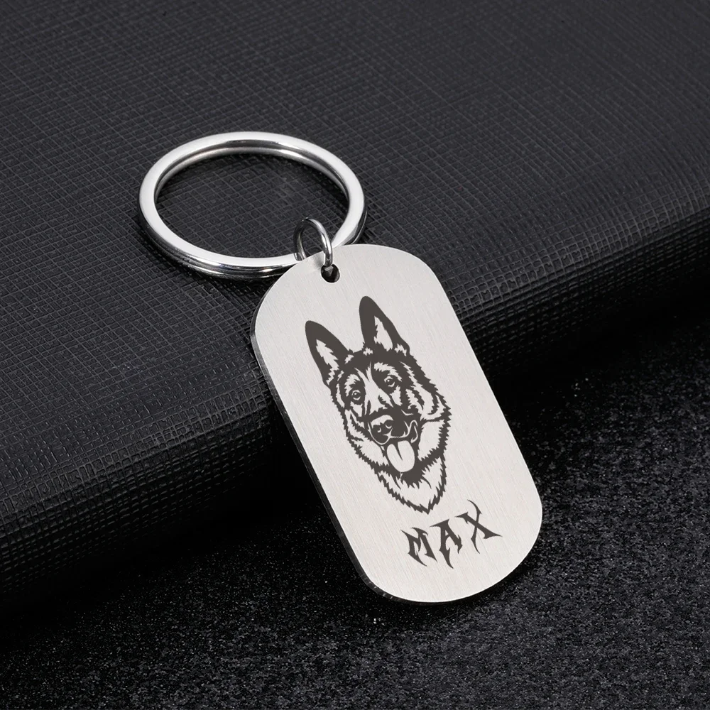 

Personalized Dog Tag Pet ID Tag German Shepherd Name Tags Free Customized Cat Puppy Tags Stainless Steel Collar Pet Accessories