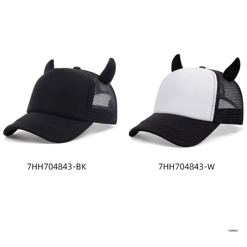 Бейсбольные кепки с рогом дьявола для женщин и мужчин взрослых регулировкой