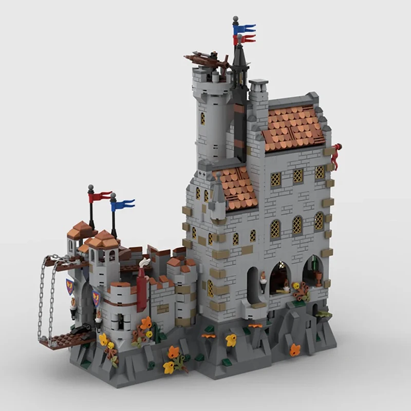 Конструктор MOC-Dragon slayферы классический замок черные рыцари городская модель