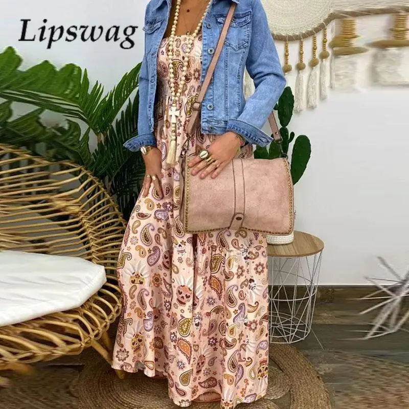 

Женское элегантное дизайнерское платье с рисунком, модное плиссированное платье с воротником-лодочкой, офисное женское летнее повседневное длинное платье с открытыми плечами для пляжа