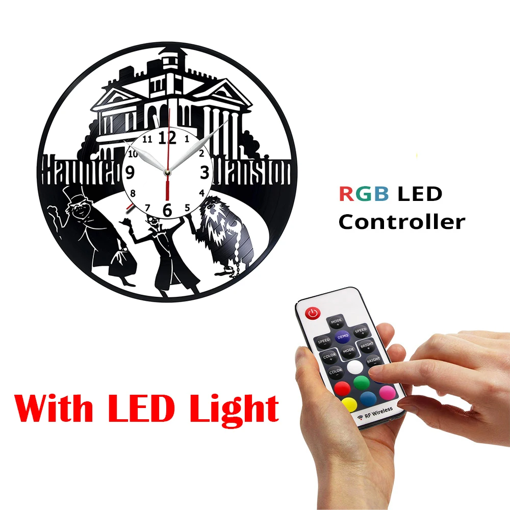 

Часы, совместимые с настенными часами с изображением дворца из фильмов, сделанные из винила, подарки, идея для женской фотосессии с привиден...