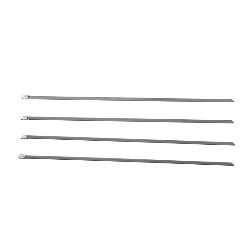 

500Pcs/Lot,4.6Mmx300mm Pvc Plastic Coated Ss304 Stainless Steel Cable Tie
