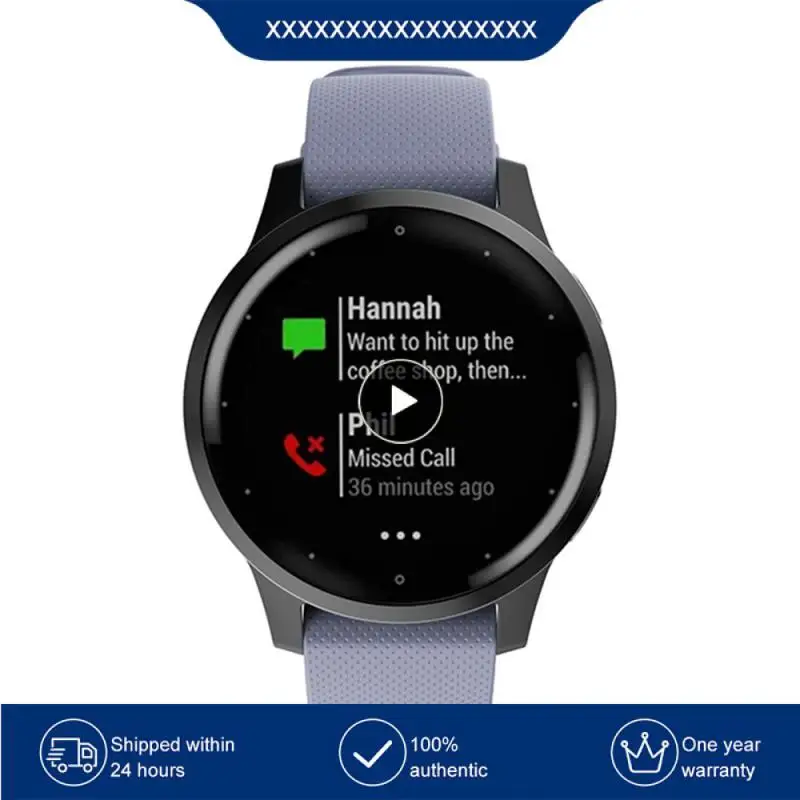 

Сменный ремешок, умные аксессуары, 20 мм ремешок для часов, силиконовый Серебряный ремешок с пряжкой для Garmin Vivomove3, мягкий, утолщенный