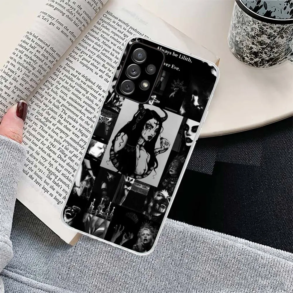 Модный чехол Lilith для мобильного телефона Samsung Galaxy S23 S22 S21 Plus Ultra A12 A32 A53 прозрачный