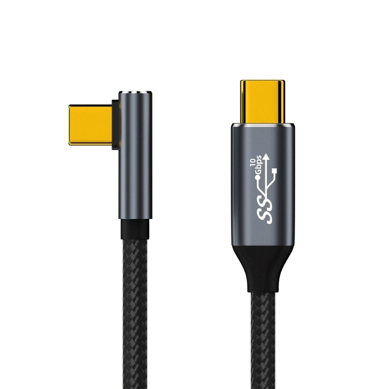 L43D USB C to C 3.1 Кабель 10 Гб 90 градусов Шнур для быстрой зарядки Type-C Видеовыход 4K60Hz