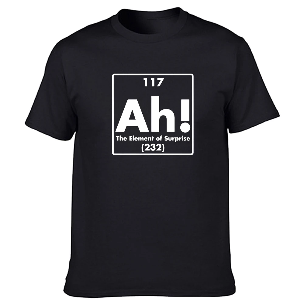 

Funny Ah! Surprise Science T Shirts Graphic Streetwear Short Sleeve Adult Student Chemistry Birthday Gifts Summer Style T-shirt