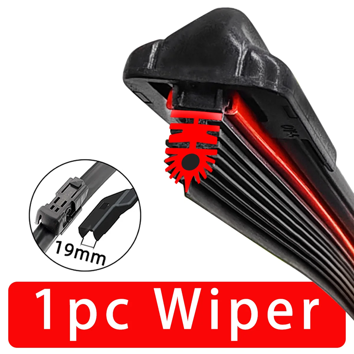 

Высококачественные Бесшумные Щетки Стеклоочистителя PINMOAP С 11-слойной Резиновой Щетиной Для Лобовых Стекол 14-26 Дюймов - ...