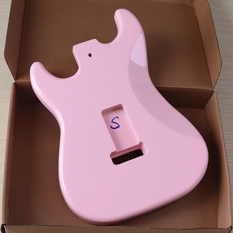 ST розовый корпус электрогитары тополя музыкальный инструмент DIY