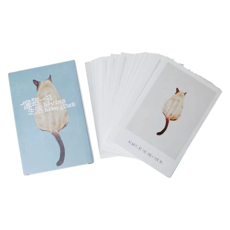 

30 Sheets/Lot Living Like A Cat Postcard DIY Retro Vintage Greeting Wish Cards Fashion Gift
