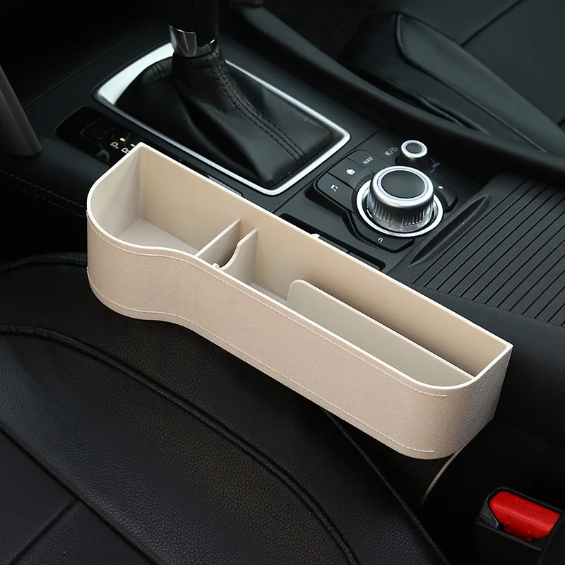 

Car Seat Crevice Storage Box Seat Gap Slit Pocket Catcher Organizer Universal Car Seat Organizer Card Phone Key Holder Pocket