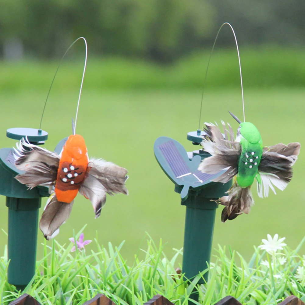 

Fluttering Craft Outdoor Electric Hummingbird Garden Easter Dancing Flying Vibration Solar Power Decoration Home Random Color