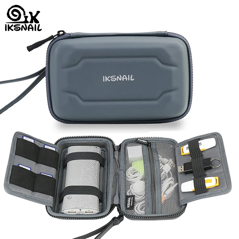 

IKSNAIL Earphone Carrying Case External Hard Disk Protect Storage Bag Memory Card Usb Cable Original Xiaomi Power Bank Pouch Box