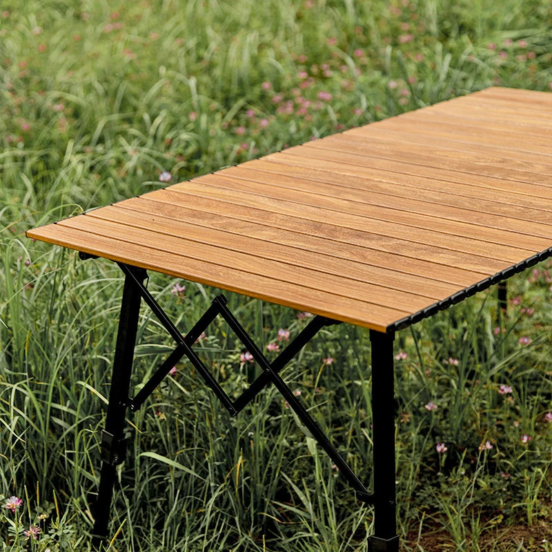 

Outdoor Camping Folding Table Can Be Raised And Lowered Picnic Garden Party Aluminum Egg Roll Table
