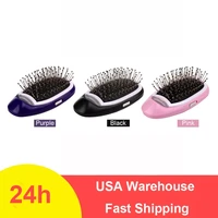 anti frizz brush magic electric ionic hair brush head massage scalp comb anti static smooth portable negative ion hair styler