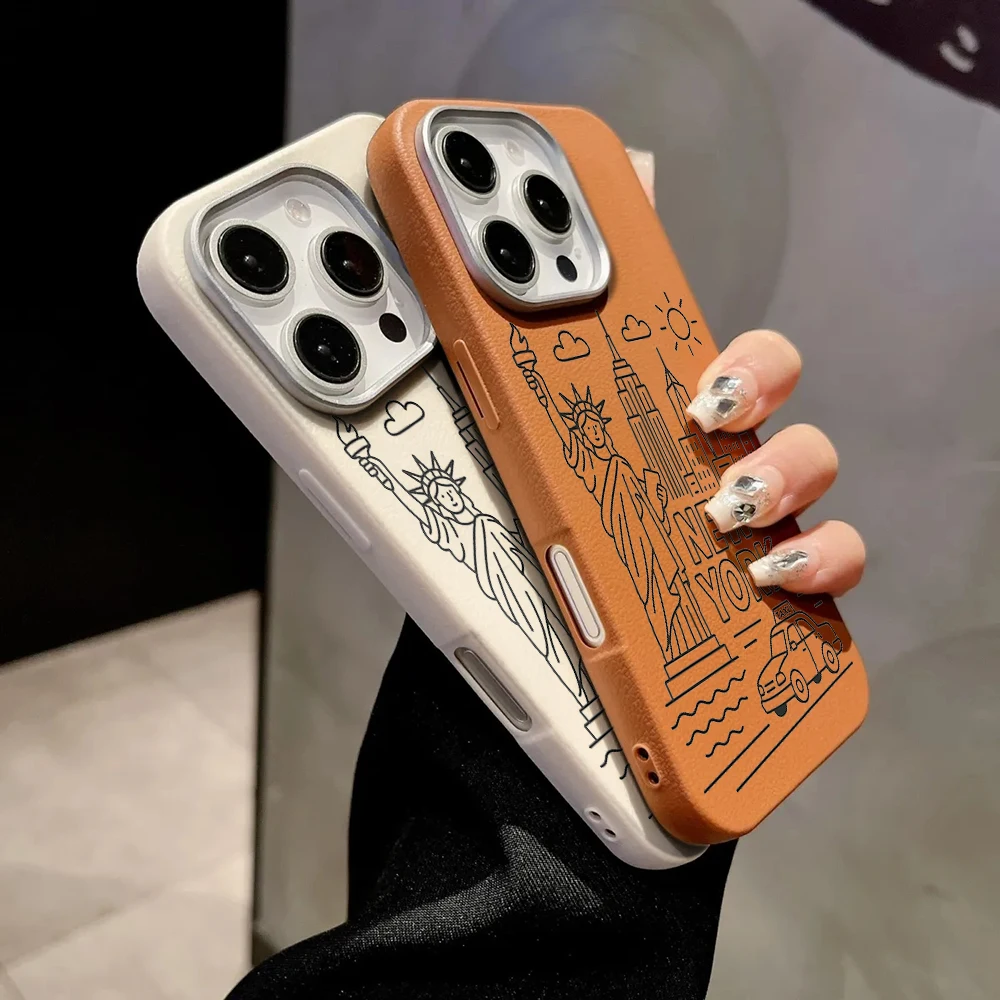 Фото Чехол для телефона с рисунком Нью-Йорка для Xiaomi 12 Pro 13T Pro 14T 15T 17 Pro Max, противоударный чехол для Xiaomi Mi 11 Lite 5G, роскошный чехол Funda №2