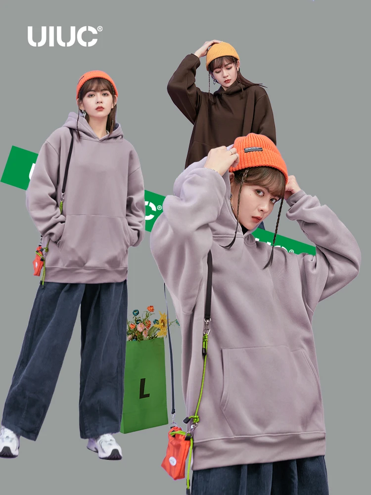 

UIUC Womens Matching Hoodies 2022 Spring Fashion Fleece Oversized Hoodies Woman Casual Solid Color Hoodies 169W20