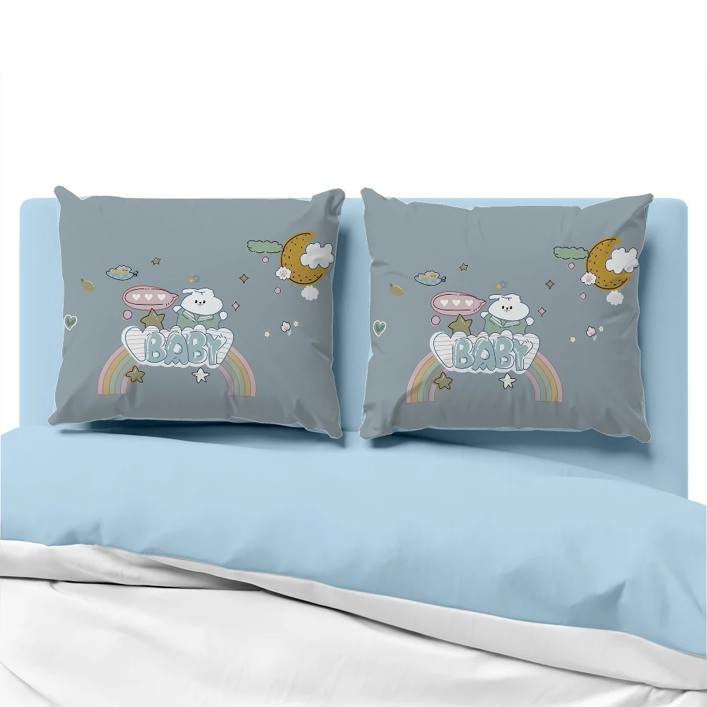 

3D Pillow cover Pillow case Luxury Bedding Pillowcase Pillowcovers decorative 50x70 for children baby kids Cartoon retro cloud