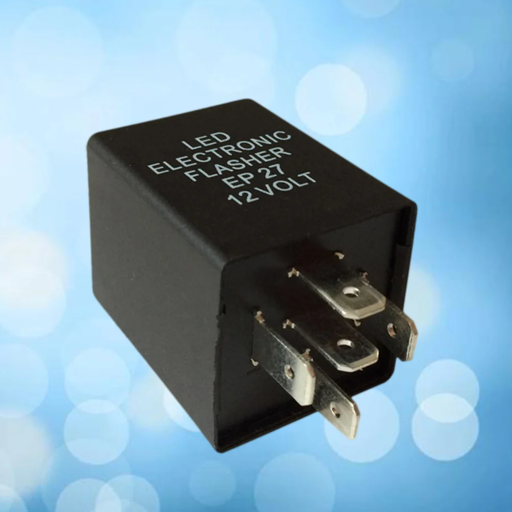 

1PC 12V DC Black Useful Practical 5-Pin EP27 Flasher Relay Car Supplies