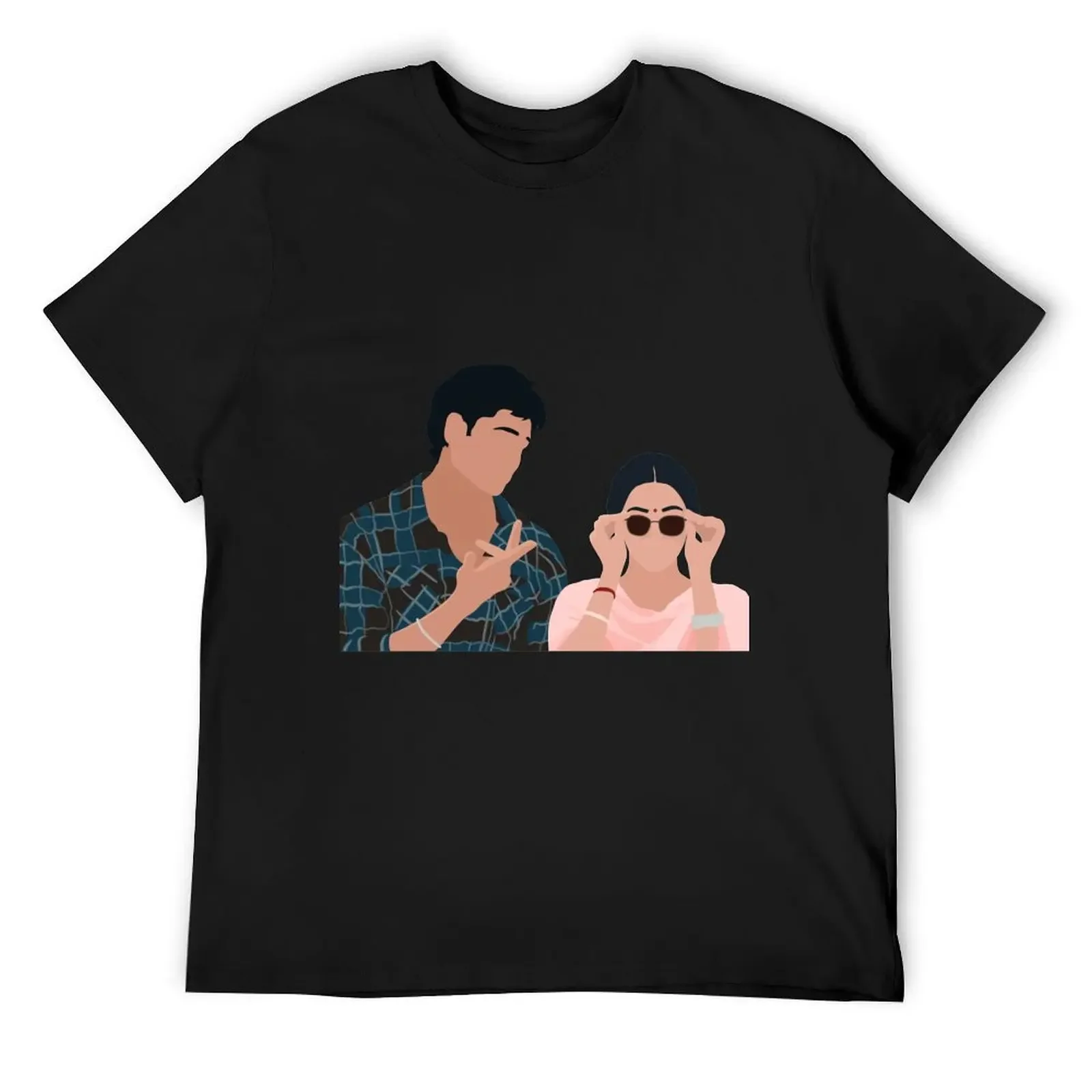 Shershaah - футболка Vikram and Dimple простая корейская модная мужская одежда с графикой для