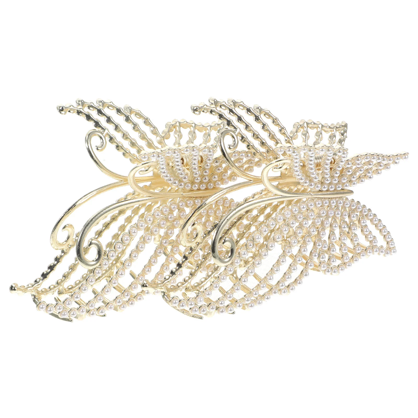 

2pcs Butterfly Hair Jaw Clamp Hair Claw Clip Rhinestone Hair Clip Women Hair Styling Tool