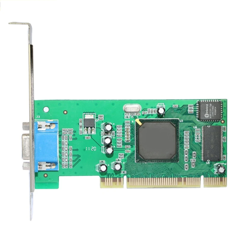 

PCI VGA карта дисплея ATI Rage XL 8 Мб 32 бит мультидисплей Тракторная карта PCI видеокарта SDRAM VGA карта для настольного компьютера