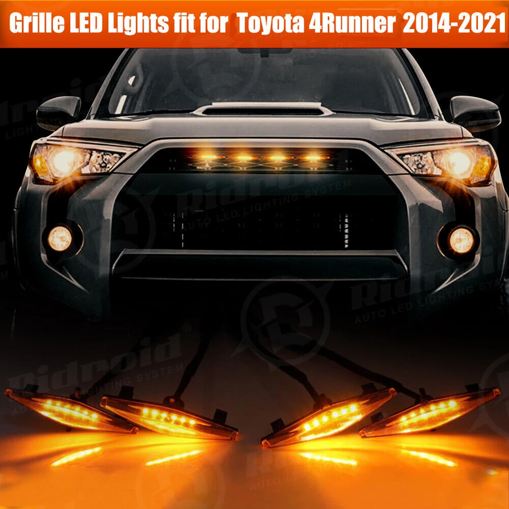 

4 шт., фонари для переднего бампера для Toyota 4runner Pro 2014-2019