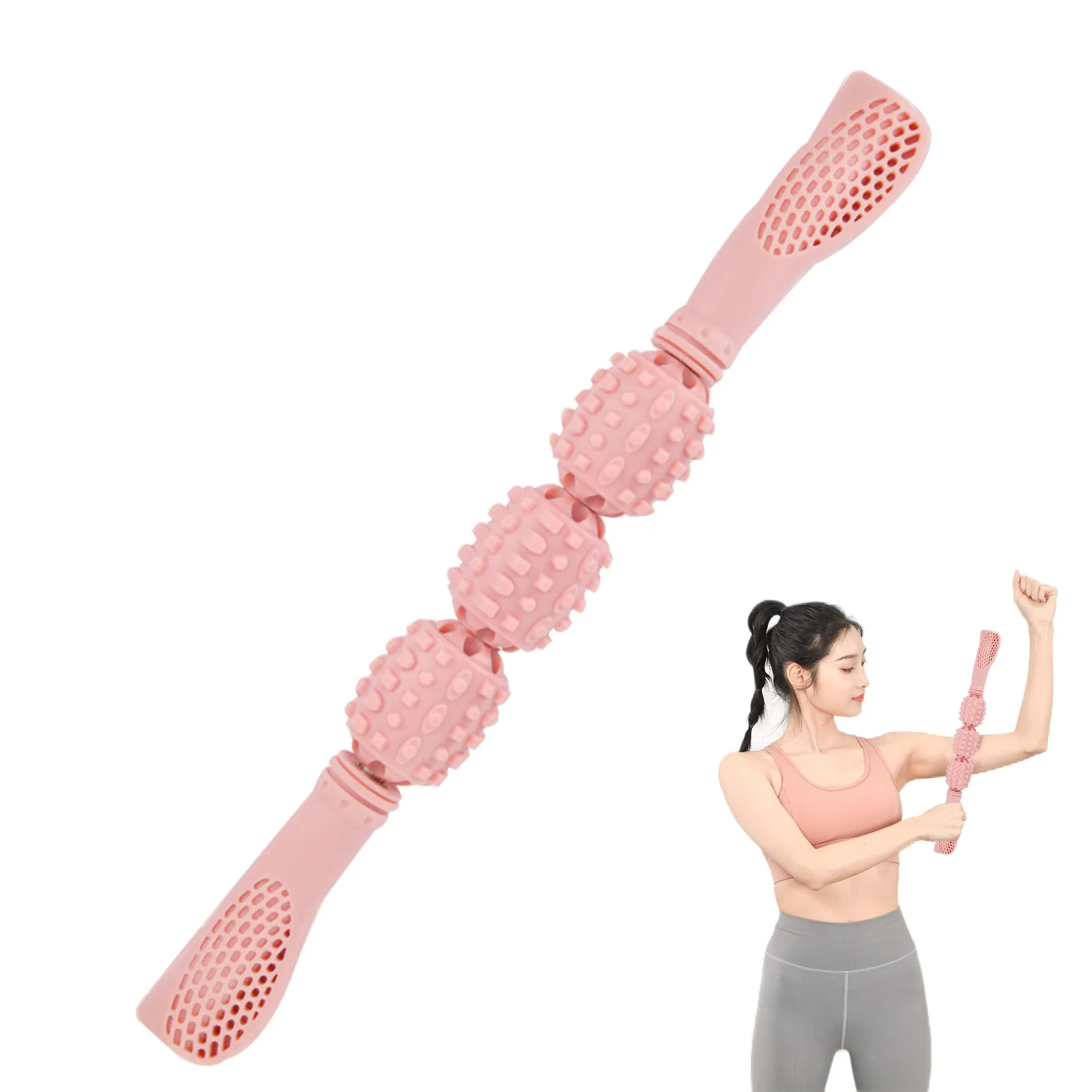 

Массажная палочка для мышц, палочка для фитнеса, йоги, ролик для глубоких тканей, массажная палочка, инструменты для болезненных мышц всего ...