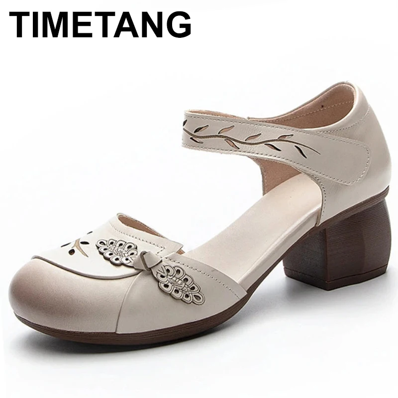 

Сандалии женские из натуральной кожи, на платформе, 5 см